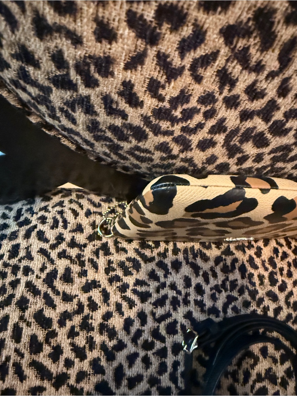 Coach Leopard Print Crossbody Bag in Tan and Black - Picture 12 of 16
